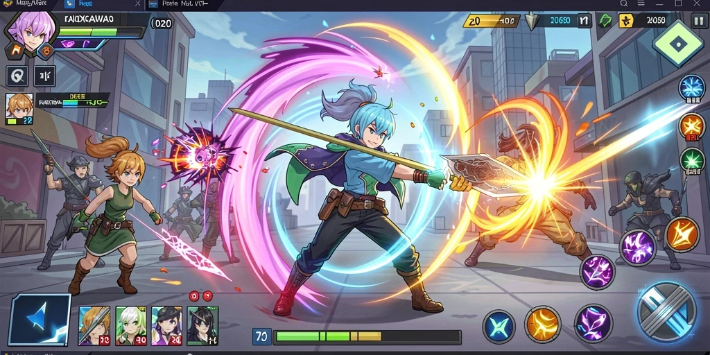 Tampilan awal game yang menawan dan penuh warna.