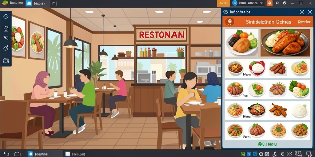 Screenshot menampilkan karakter utama dalam petualangan.