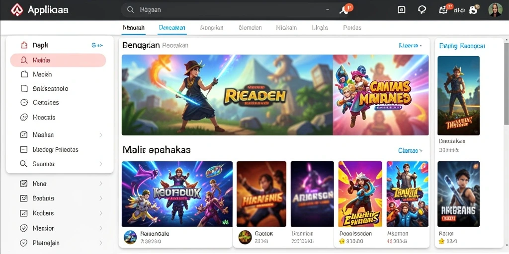 Tampilan awal aplikasi yang menarik dan informatif.