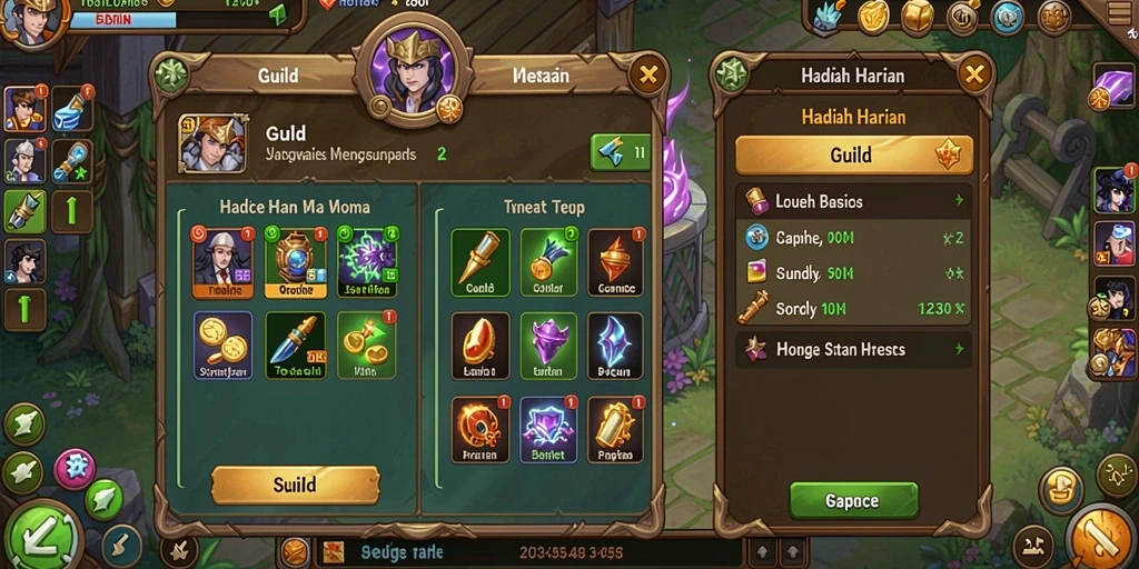 Screenshot menunjukkan tampilan antarmuka yang menarik.
