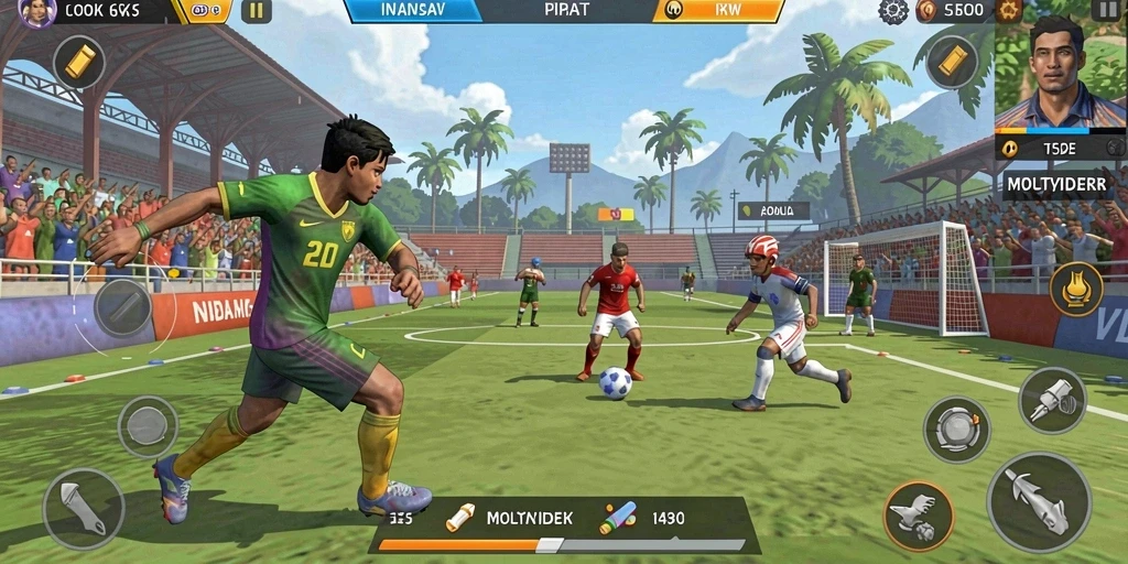 Tampilan menu utama yang menarik dan interaktif.