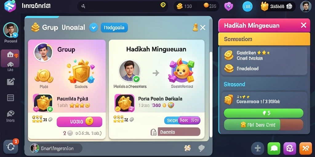 Tampilan antarmuka menarik yang membuat bermain semakin menyenangkan.